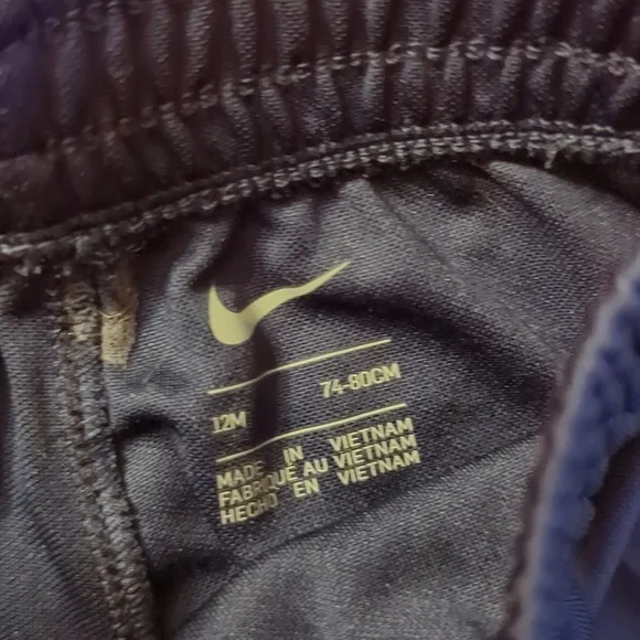 Bundle of Three Little Boy Outfits Size 12 Month 1 Nike and 2 Carter's Overalls - Picture 8 of 11